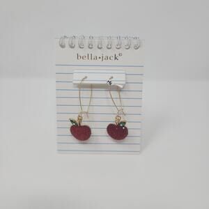 Apple Dangle Earrings Back to School Bella Jack